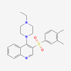 3-(3,4-Dimethylbenzenesulfonyl)-4-(4-ethylpiperazin-1-yl)quinoline