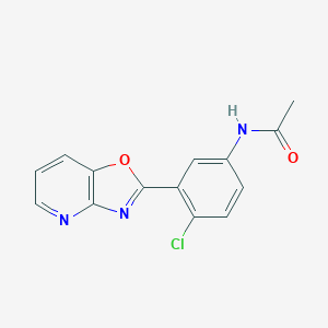 molecular formula C14H10ClN3O2 B239876 N-(4-chloro-3-[1,3]oxazolo[4,5-b]pyridin-2-ylphenyl)acetamide 