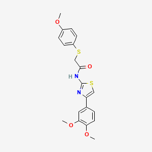 N-(4-(3,4-dimethoxyphenyl)thiazol-2-yl)-2-((4-methoxyphenyl)thio)acetamide