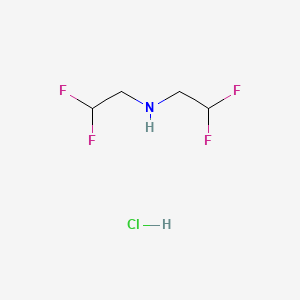 molecular formula C4H8ClF4N B2398785 Bis(2,2-difluoroethyl)amine hydrochloride CAS No. 1782437-82-4