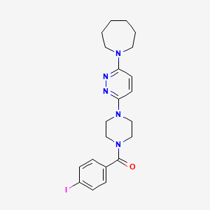(4-(6-(Azepan-1-yl)pyridazin-3-yl)piperazin-1-yl)(4-iodophenyl)methanone
