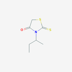 molecular formula C7H11NOS2 B2398797 3-(丁-2-基)-2-硫代次亚磺基-1,3-噻唑烷-4-酮 CAS No. 51216-57-0