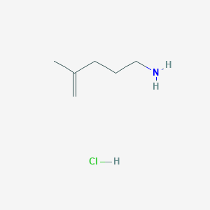 molecular formula C6H14ClN B2398810 4-Methylpent-4-en-1-amine hydrochloride CAS No. 2137758-05-3