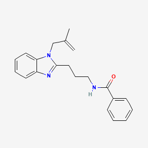 molecular formula C21H23N3O B2398821 N-{3-[1-(2-methylprop-2-enyl)benzimidazol-2-yl]propyl}benzamide CAS No. 890638-77-4