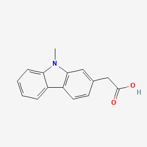 molecular formula C15H13NO2 B2398858 (9-Methyl-9H-carbazol-2-yl)-acetic acid CAS No. 433957-46-1