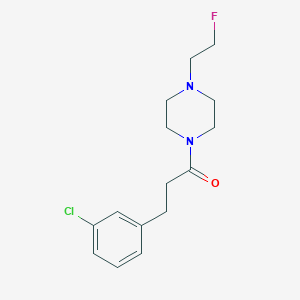 molecular formula C15H20ClFN2O B2398891 3-(3-Chlorophenyl)-1-[4-(2-fluoroethyl)piperazin-1-yl]propan-1-one CAS No. 2034561-75-4
