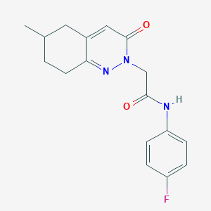 B2398917 N-(4-fluorophenyl)-2-(6-methyl-3-oxo-5,6,7,8-tetrahydrocinnolin-2(3H)-yl)acetamide CAS No. 932997-63-2