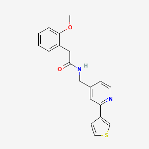 2-(2-methoxyphenyl)-N-((2-(thiophen-3-yl)pyridin-4-yl)methyl)acetamide