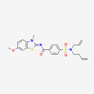 (E)-4-(N-allyl-N-(but-3-en-1-yl)sulfamoyl)-N-(6-methoxy-3-methylbenzo[d]thiazol-2(3H)-ylidene)benzamide