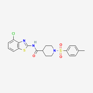 N-(4-chlorobenzo[d]thiazol-2-yl)-1-tosylpiperidine-4-carboxamide