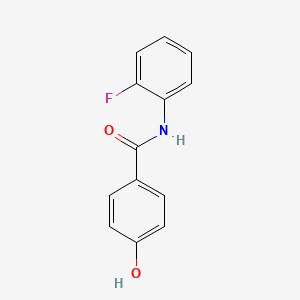 molecular formula C13H10FNO2 B2398996 N-(2-fluorophenyl)-4-hydroxybenzamide CAS No. 350029-67-3