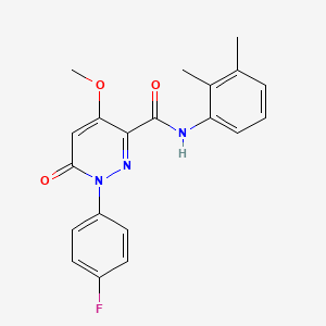 molecular formula C20H18FN3O3 B2399007 N-(2,3-dimethylphenyl)-1-(4-fluorophenyl)-4-methoxy-6-oxo-1,6-dihydropyridazine-3-carboxamide CAS No. 921836-57-9