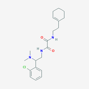 molecular formula C20H28ClN3O2 B2399018 N1-(2-(2-chlorophenyl)-2-(dimethylamino)ethyl)-N2-(2-(cyclohex-1-en-1-yl)ethyl)oxalamide CAS No. 1226458-72-5