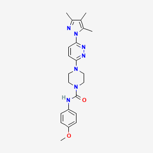B2399089 N-(4-methoxyphenyl)-4-(6-(3,4,5-trimethyl-1H-pyrazol-1-yl)pyridazin-3-yl)piperazine-1-carboxamide CAS No. 1014089-75-8