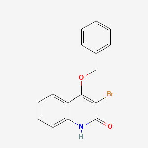 molecular formula C16H12BrNO2 B2399113 4-(Benzyloxy)-3-bromoquinolin-2-ol CAS No. 868145-21-5