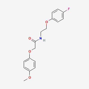 molecular formula C17H18FNO4 B2399338 N-(2-(4-fluorophenoxy)ethyl)-2-(4-methoxyphenoxy)acetamide CAS No. 1203393-95-6