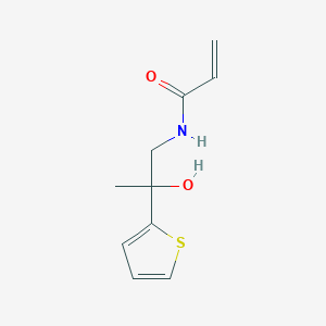 molecular formula C10H13NO2S B2399466 N-(2-Hydroxy-2-thiophen-2-ylpropyl)prop-2-enamide CAS No. 2411279-70-2