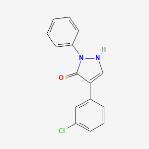 4-(3-chlorophenyl)-2-phenyl-1,2-dihydro-3H-pyrazol-3-one