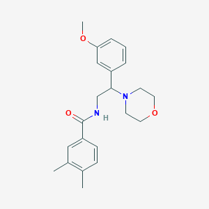 N-(2-(3-methoxyphenyl)-2-morpholinoethyl)-3,4-dimethylbenzamide