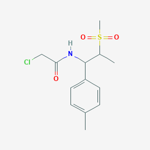 2-Chloro-N-[1-(4-methylphenyl)-2-methylsulfonylpropyl]acetamide