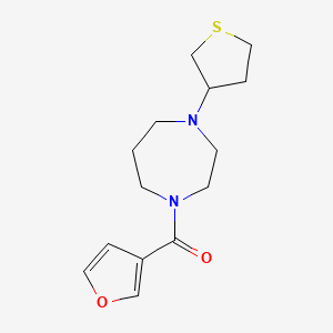 Furan-3-yl(4-(tetrahydrothiophen-3-yl)-1,4-diazepan-1-yl)methanone
