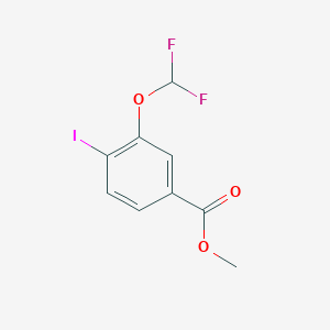 molecular formula C9H7F2IO3 B2399592 Methyl 3-(difluoromethoxy)-4-iodobenzoate CAS No. 2138515-41-8