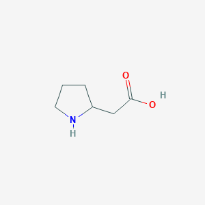 molecular formula C6H11NO2 B023996 2-Pyrrolidineacetic acid CAS No. 56879-46-0