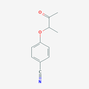 molecular formula C11H11NO2 B2399609 4-(1-Methyl-2-oxopropoxy)benzenecarbonitrile CAS No. 306979-60-2
