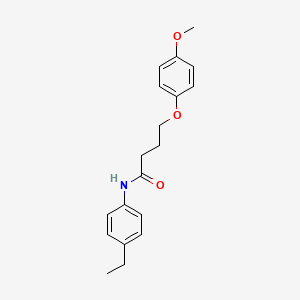 molecular formula C19H23NO3 B2399610 N-(4-ethylphenyl)-4-(4-methoxyphenoxy)butanamide CAS No. 433974-76-6