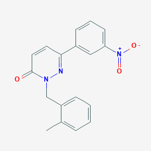 B2399626 2-[(2-Methylphenyl)methyl]-6-(3-nitrophenyl)pyridazin-3-one CAS No. 941973-09-7