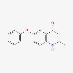 molecular formula C16H13NO2 B2399657 2-Methyl-6-phenoxyquinolin-4-ol CAS No. 56716-98-4