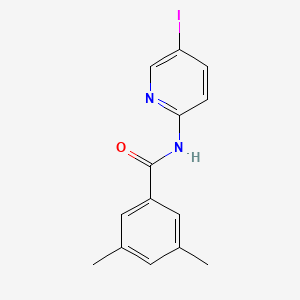 molecular formula C14H13IN2O B2399660 Benzamide,n-(5-iodo-2-pyridinyl)-3,5-dimethyl- CAS No. 677344-30-8