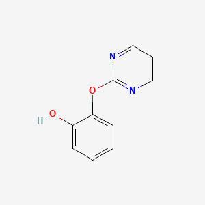 molecular formula C10H8N2O2 B2399671 2-(Pyrimidin-2-yloxy)phenol CAS No. 1183749-69-0
