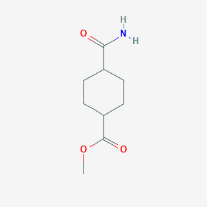 molecular formula C9H15NO3 B2399677 Methyl 4-carbamoylcyclohexanecarboxylate CAS No. 1202-24-0