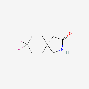 molecular formula C9H13F2NO B2399679 8,8-Difluoro-2-azaspiro[4.5]decan-3-one CAS No. 1935910-43-2