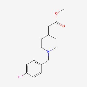 molecular formula C15H20FNO2 B2399698 Methyl 2-(1-(4-fluorobenzyl)piperidin-4-yl)acetate CAS No. 174561-03-6