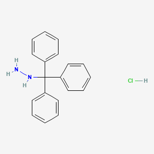 molecular formula C19H19ClN2 B2399705 Tritylhydrazine hydrochloride CAS No. 104370-29-8