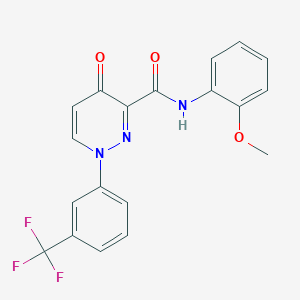 N-(2-methoxyphenyl)-4-oxo-1-[3-(trifluoromethyl)phenyl]-1,4-dihydro-3-pyridazinecarboxamide
