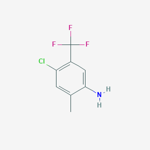 molecular formula C8H7ClF3N B2399833 4-Chloro-2-methyl-5-(trifluoromethyl)aniline CAS No. 1379346-32-3