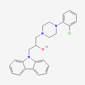 1-Carbazol-9-yl-3-[4-(2-chlorophenyl)piperazin-1-yl]propan-2-ol