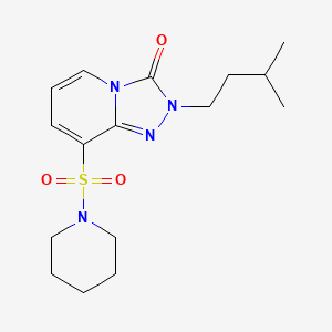 2-isopentyl-8-(piperidin-1-ylsulfonyl)-[1,2,4]triazolo[4,3-a]pyridin-3(2H)-one