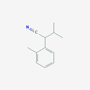 molecular formula C12H15N B2399907 3-Methyl-2-(2-methylphenyl)butanenitrile CAS No. 105902-47-4