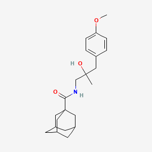 molecular formula C22H31NO3 B2399941 N-[2-hydroxy-3-(4-methoxyphenyl)-2-methylpropyl]adamantane-1-carboxamide CAS No. 1421522-41-9