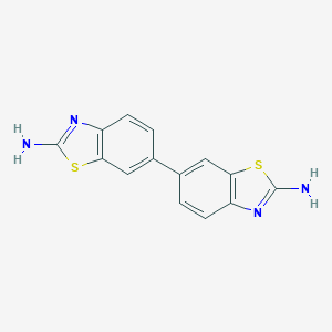 molecular formula C14H10N4S2 B240005 6,6'-bi-1,3-benzothiazol-2,2'-diamine 