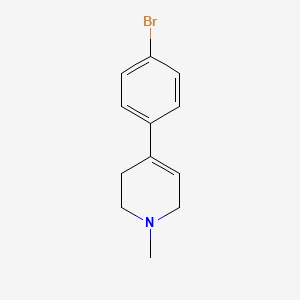 molecular formula C12H14BrN B2400066 4-(4-bromophenyl)-1-methyl-3,6-dihydro-2H-pyridine CAS No. 180912-08-7