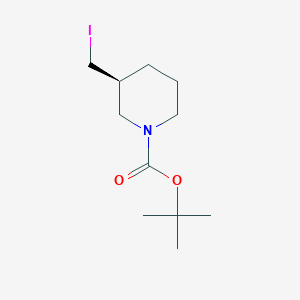molecular formula C11H20INO2 B2400080 tert-butyl(3S)-3-(iodomethyl)piperidine-1-carboxylate-B0003 CAS No. 384829-99-6