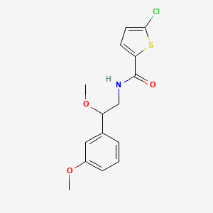 molecular formula C15H16ClNO3S B2400082 5-chloro-N-[2-methoxy-2-(3-methoxyphenyl)ethyl]thiophene-2-carboxamide CAS No. 1797879-43-6