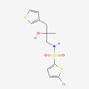 S-(5-chlorothiophen-2-yl)-2-hydroxy-2-methyl-3-(thiophen-3-yl)propane-1-sulfonamido