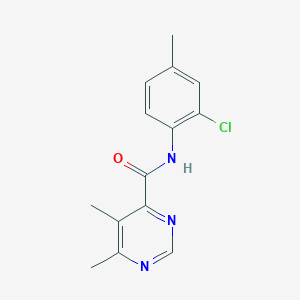 N-(2-Chloro-4-methylphenyl)-5,6-dimethylpyrimidine-4-carboxamide
