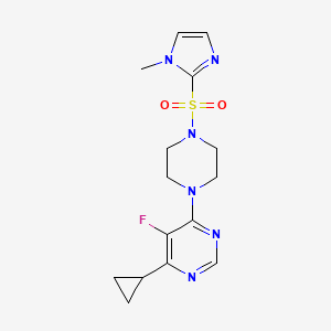 4-Cyclopropyl-5-fluoro-6-[4-(1-methylimidazol-2-yl)sulfonylpiperazin-1-yl]pyrimidine